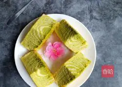 Spinach zebra pattern yogurt cake recipe 18