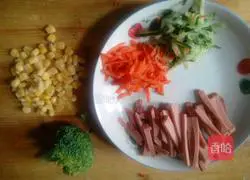 Illustration of making toast pizza 1