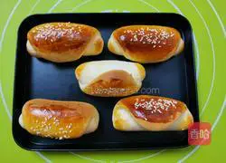 Illustration of how to make butter bread (mulberry jam) bread 13