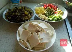 Illustration of how to make pickled cabbage, tofu and fish 2