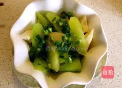 Illustration of how to mix double bamboo shoots 5