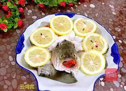 Illustration of home-style steamed seabass 7