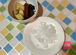 Illustration of braised pig trotters 2