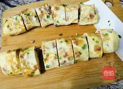 Illustration of how to cook bacon with thick eggs 17