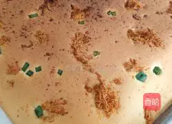 Illustration of how to make meat floss bread 7