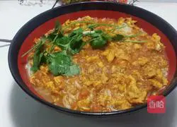 Illustration of how to make braised noodles with Western red eggs and eggs 14