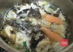 Tuna seaweed egg drop Illustration of how to make soup 7