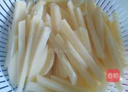 Illustration of how to make French fries 1