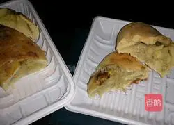 Illustration of how to make golden worm bread (banana meringue bread imitation baguette series) 9