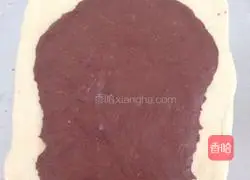 Illustration of how to make cocoa two-color toast 5