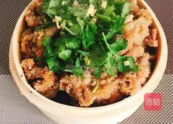 Illustration of steamed beef with flour 16