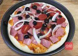 Kuaishou ham pizza recipe 5