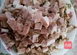 Illustration of how to make braised noodles with diced pepper and pork 3