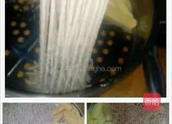 Illustration of how to make pickled cabbage and oatmeal noodles 4