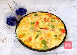 Illustration of how to make instant noodles pizza 13