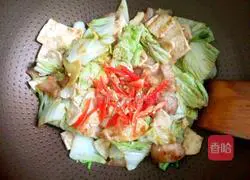 Illustration of how to make cabbage and tofu 8