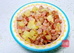 Illustration of how to make French salty cake 3