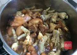 Illustration of braised pig trotters and chicken feet 15