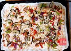 Pictures of making sausage pizza 4