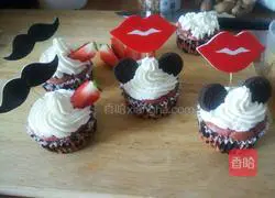 Illustration of how to make red velvet cup cakes 16