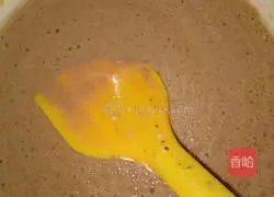 Illustration of how to make cocoa-flavored mango pancake 4