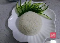 Illustration of how to make curry chicken rice 13