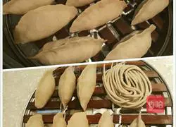 Illustration of how to make steamed oatmeal dumplings stuffed with chives 4