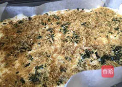 Illustration of how to make meat floss and seaweed cake rolls 5