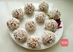 Illustration of how to make mushroom and glutinous rice pearl balls 12