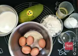 Mango Cream Cake Roll Recipe Illustration 1