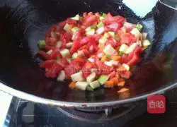 Illustration of how to make tomato noodles 6