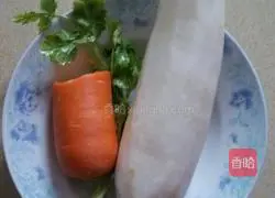 Illustration of how to make fried radish balls 1