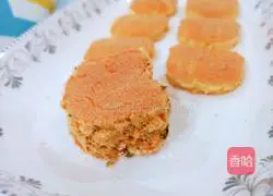 Illustration of how to make cartoon meat floss cake 13