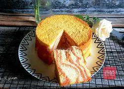 Illustration of how to make striped cake 23