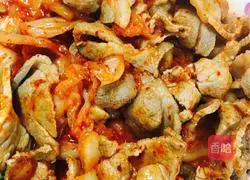 Fried plum blossom pork with kimchi Practice illustration 4