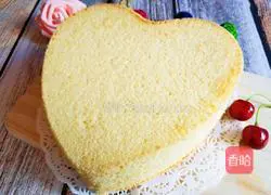 Illustration of how to make eight-inch heart-shaped chiffon cake 17