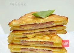 Illustration of how to make fried toast (Western toast) 16