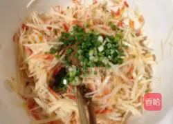 Illustration of how to make vegetable pancakes 5