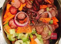 Illustration of how to make ham pizza 5