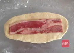 Illustration of how to make bacon bread 4