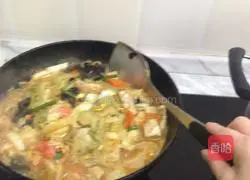 Illustration of how to make casserole with cabbage and tofu 9