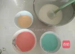 Illustration of how to make rainbow mousse cake 9