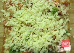 Illustration of how to make bread-based pizza 8