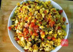 Stir-fried corn with kimchi ( Sichuan flavor) Recipe 4