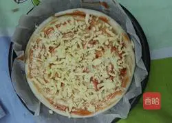 Illustration of how to make bacon pizza 3