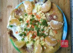 Illustration of how to make fruity sweet potato pizza 8