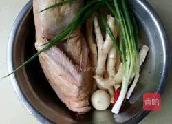 Illustration of how to make ginger duck 1