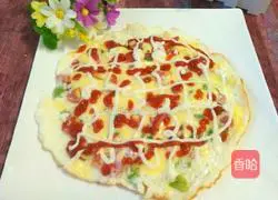 Illustration of how to make cherry tomato and egg pizza 7