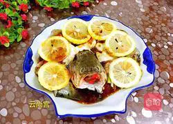 Illustration of home-style steamed seabass 10