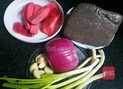 Illustration of how to make fried konjac with kimchi 1